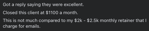 Client win