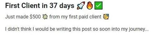 Client win
